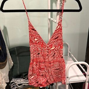 Strappy Bandana Tank Top